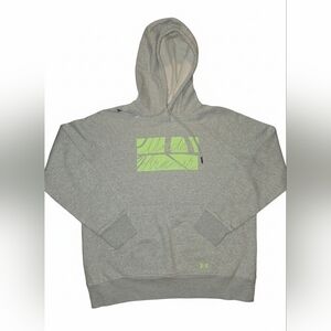 Under Armour Gray Hoodie with Green Accents
